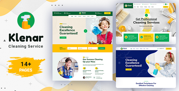 Klenar – Cleaning Services WordPress Theme + RTL - Business Corporate