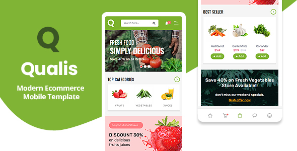 Qualis - Mobile HTML Template - Mobile Site Templates