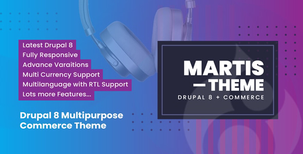 Martis Drupal 10 Multipurpose Commerce Theme - Drupal CMS Themes