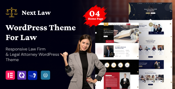 Nextlaw - Lawyer WordPress Theme - Business Corporate
