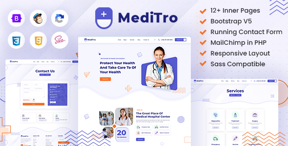 MediTro - Doctor, Medical & Healthcare Bootstrap 5 HTML Template - Site Templates
