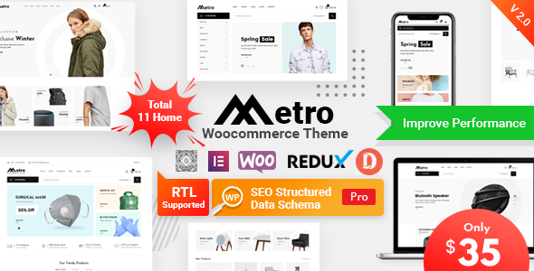 Metro – Minimal WooCommerce WordPress Theme - WooCommerce eCommerce