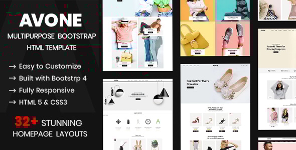 Avone - eCommerce HTML Template - Fashion Retail