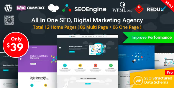 SEO Engine - Digital Marketing Agency WordPress Theme - Marketing Corporate