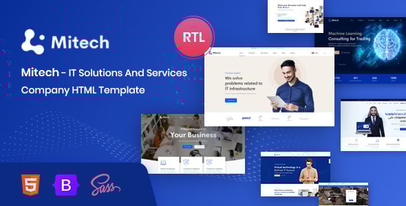 Mitech - IT Solutions And Services Company HTML Template - Software Technology