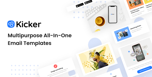 Kicker - Startup HTML Email Template - Newsletters Email Templates