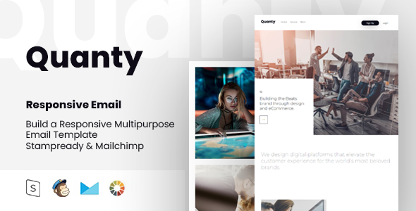 Quanty - Responsive Email + StampReady Builder - Newsletters Email Templates