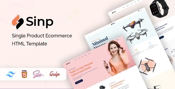 Sinp - Single Product Ecommerce HTML Template - Shopping Retail