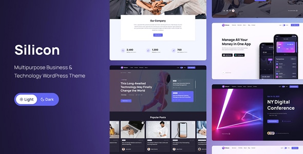 Silicon - Multipurpose Technology WordPress Theme - Software Technology