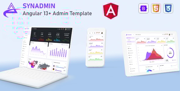 Synadmin - Angular 13+ Bootstrap 5+ Admin Template - Admin Templates Site Templates