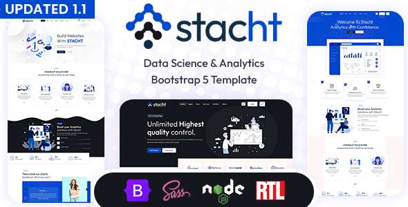 Stacht - Data Science & Analytics Bootstrap5 Template - Technology Site Templates