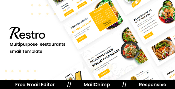 Restro - Multipurpose Responsive Email Template - Newsletters Email Templates