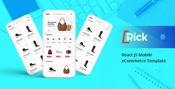 Rick – Bootstrap Mobile React JS eCommerce Template - Mobile Site Templates