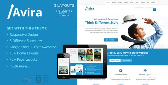 Avira - Responsive Multipurpose Drupal Theme - Business Corporate