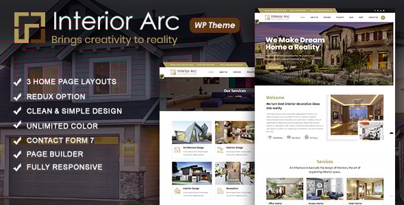 Interior Arc - Architecture WordPress Theme - Business Corporate