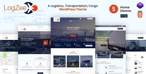 Logzee | Logistics, Transportation, Cargo WordPress Theme - Business Corporate