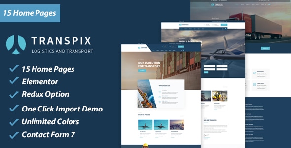 Transpix - Logistics Warehouse WordPress Theme - Business Corporate