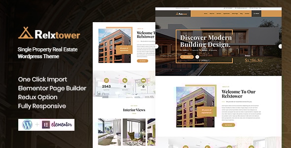 Relxtower - Single Property WordPress Theme - Business Corporate