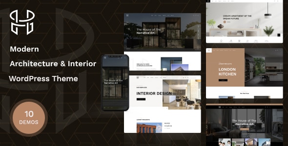 Hellix - Modern Architecture & Interior Design WordPress Theme - Creative WordPress