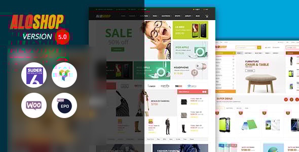 Alo Shop - Mega Market RTL Responsive WooCommerce WordPress Theme - WooCommerce eCommerce
