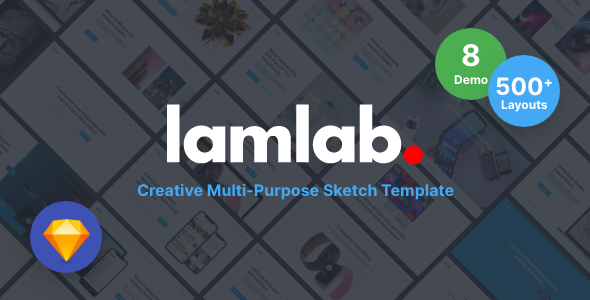 Lamlab - Creative Multi-Purpose Sketch Template - Sketch UI Templates