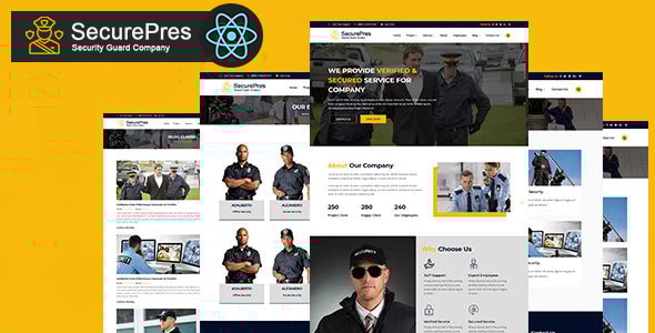 Securepress - Security Company React Template - Site Templates