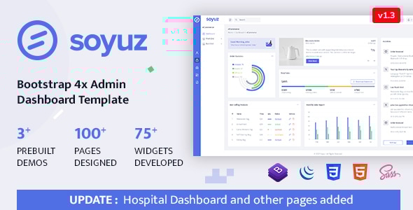 Soyuz - Bootstrap 4x + Laravel Minimal & Clean Admin Template - Admin Templates Site Templates