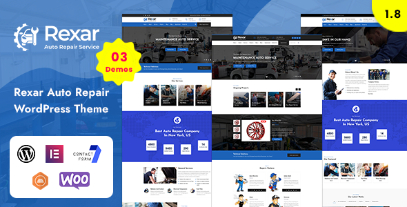 Rexar - Auto Mechanic WordPress Theme - Technology WordPress