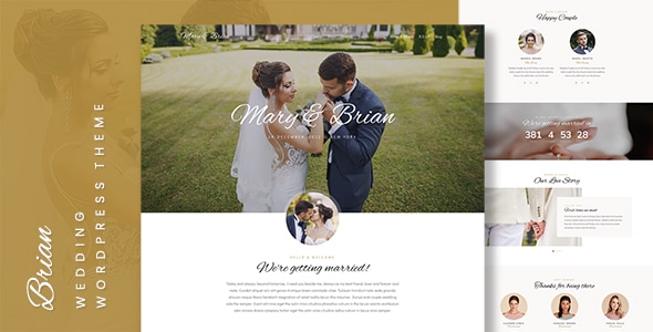 Brian - Wedding WordPress Theme - Wedding WordPress