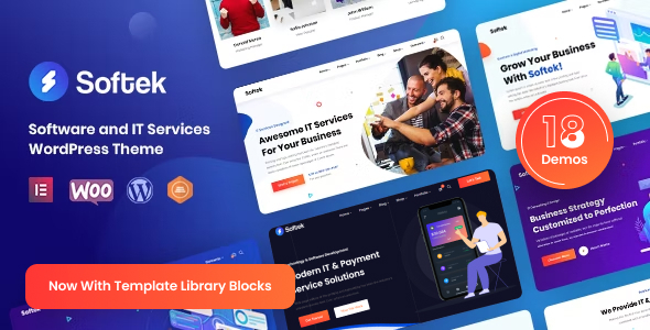Softek - Software & IT Solutions WordPress Theme - Technology WordPress