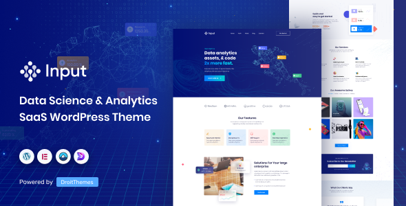 Input - Data Science & Analytics SaaS WordPress Theme - Technology WordPress