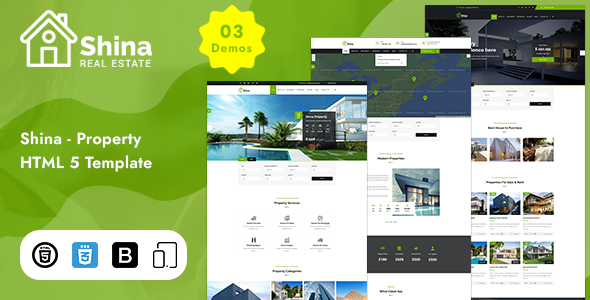 Shina - Property Sale and Rent HTML Template - Business Corporate