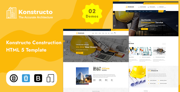 Konstructo - Construction HTML Template - Business Corporate