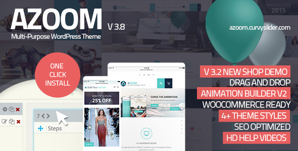 Azoom | Multi-Purpose Theme with Animation Builder - Corporate WordPress