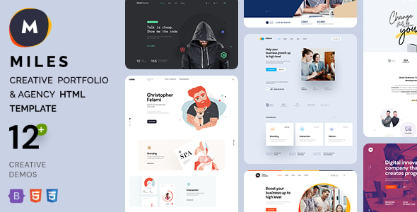 Miles - Creative Portfolio & Agency HTML Template - Portfolio Creative
