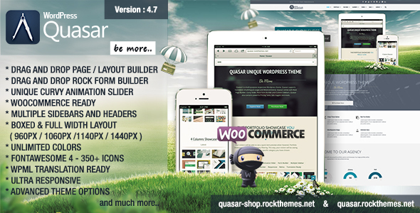 Quasar - WordPress Theme with Animation Builder - Business Corporate