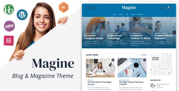 Magine - Business Blog WordPress Theme - Blog / Magazine WordPress