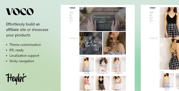 VOCO: Product showcasing theme for merchant - Blogger Blogging