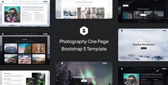 Locus - Photography One Page Bootstrap 5 Template - Photography Creative
