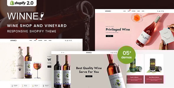 Winne - Wine & Winery Responsive Shopify 2.0 Theme - Shopify eCommerce