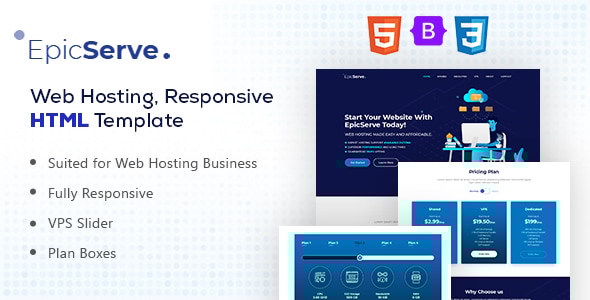 EpicServ - Web Hosting HTML Template - Hosting Technology