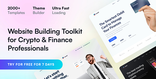 Level - Financial Technology & Crypto WordPress Theme - Technology WordPress
