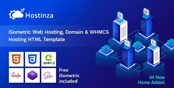 Hostinza - Isometric Web Hosting, Domain and WHMCS Html Hosting Template - Hosting Technology