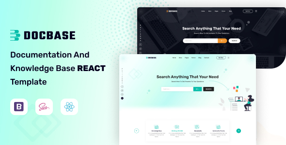 Docbase - Knowledgebase & Documentation React Js Template - Miscellaneous Site Templates
