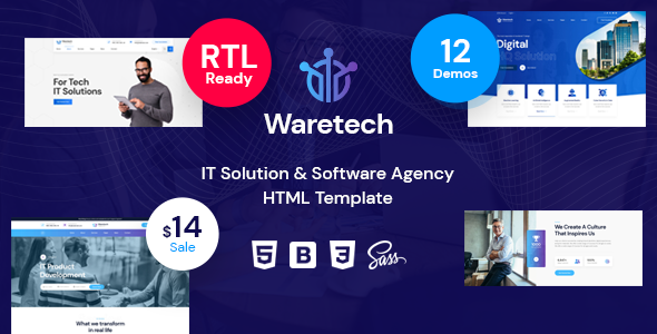 Waretech - IT Solutions & Technology HTML5 Template - Software Technology