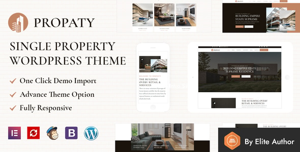 Propaty - Single Property WordPress Theme + RTL Ready - Real Estate WordPress