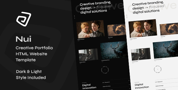 Nui - Creative Portfolio Showcase HTML Website Template - Portfolio Creative