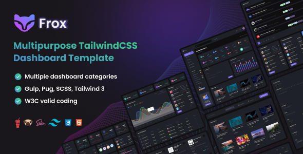 Frox - Multipurpose TailwindCSS Dashboard Template - Admin Templates Site Templates