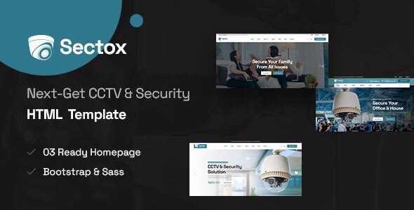 Sectox - CCTV & Security HTML Template - Business Corporate