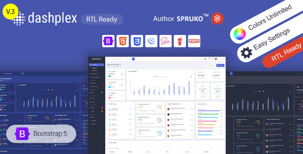 Dashplex - Bootstrap Admin & Dashboard HTML Template - Admin Templates Site Templates